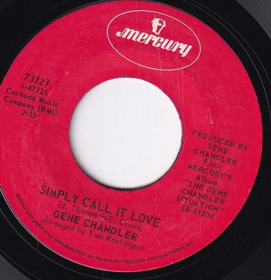 Gene Chandler - Simply Call It Love / Give Me A Chance (B) SF-CE412_画像1