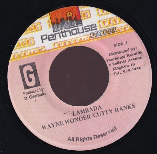 Wayne Wonder, Cutty Ranks - Lambada B0240_画像1
