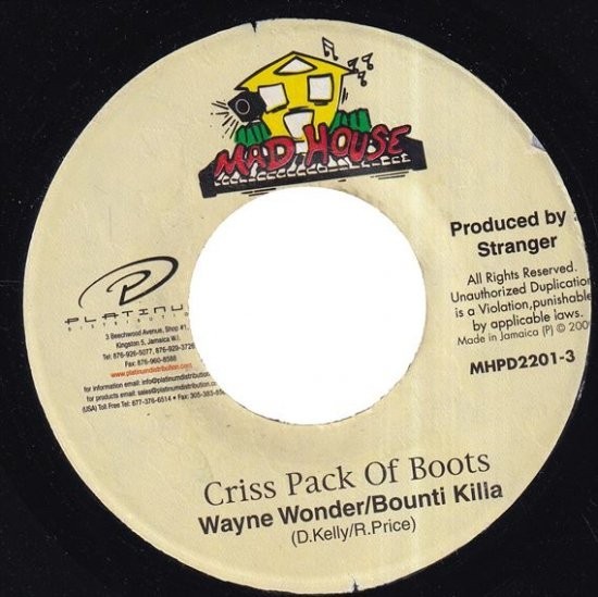 [Backyard Riddim] Wayne Wonder, Bounty Killer - Criss Pack Of Boots D0008_画像1