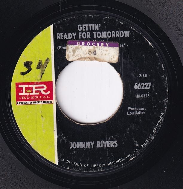 Johnny Rivers - Baby I Need Your Lovin' / Gettin' Ready For Tomorrow (B) RP-CE507_画像1