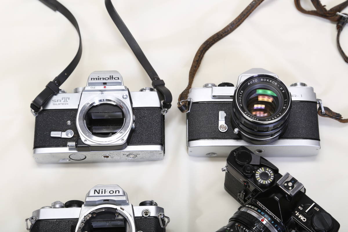 【ジャンク品②】一眼レフセット　FM OM-1N SRT SR-１ フィルムカメラ_画像4