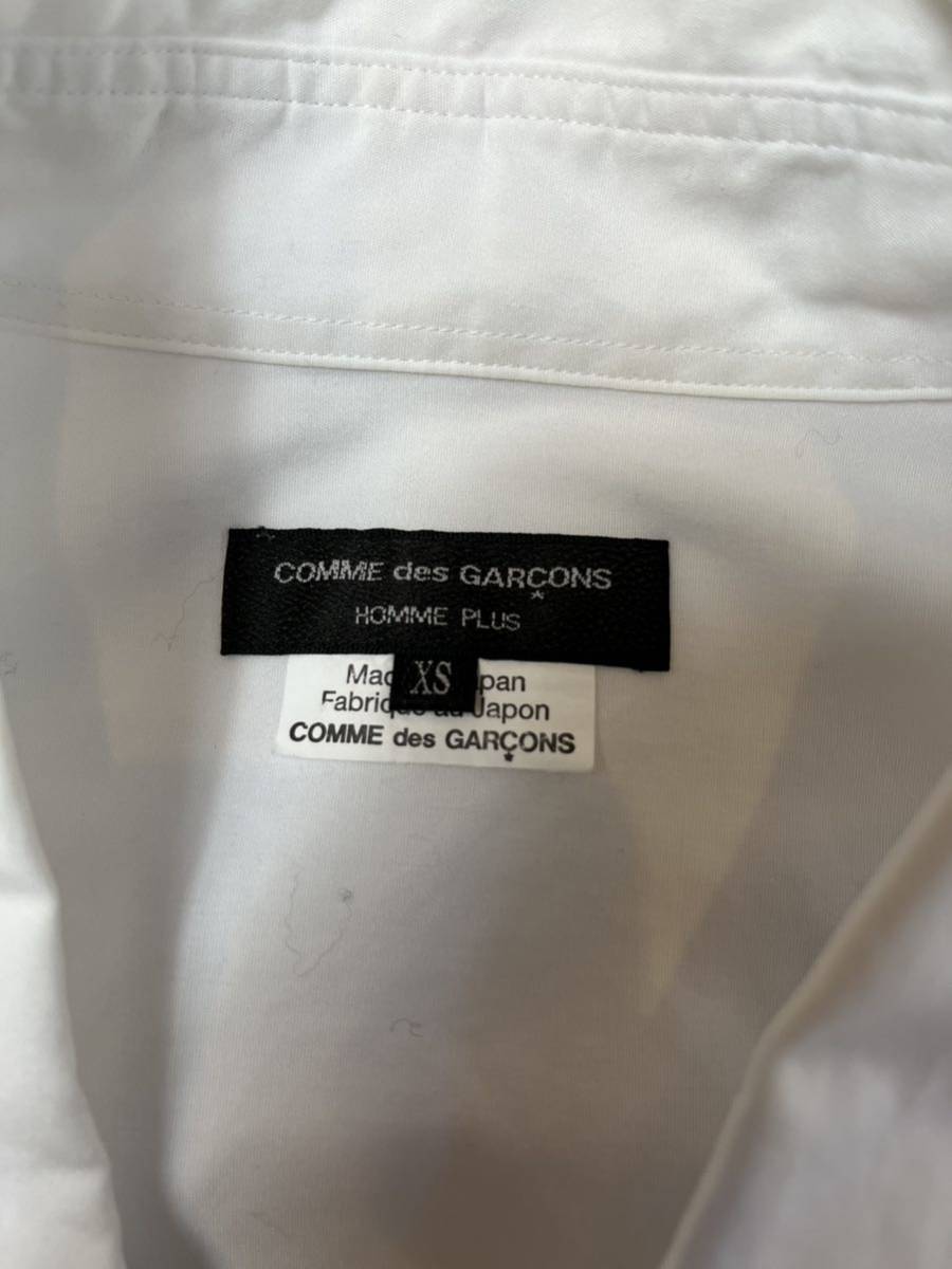 COMME des GARCONS HOMME PLUS コムデギャルソン　2019AW シャツ　ホワイト　サイズXS_画像8