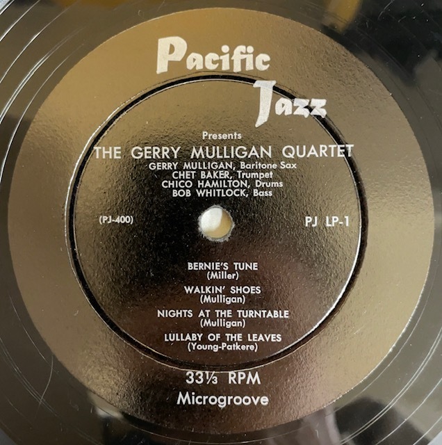 Gerry Mulligan Quartet ［PLJP-1］Pacific Jazz 10inch Chet Baker_画像8