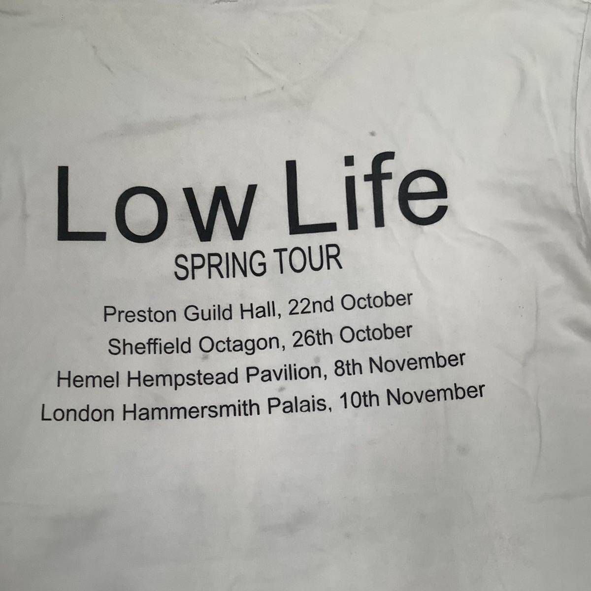 激レア! 1980s-90s New Order Low Life Spring Tour ヴィンテージ Tシャツ 英国 ロック_画像10