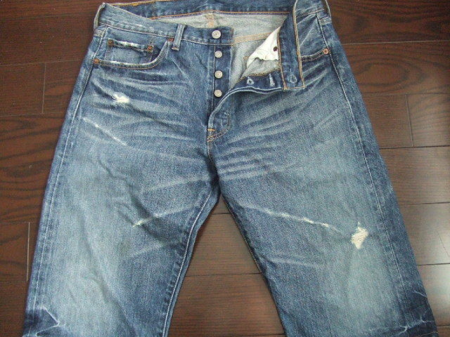 ★ Levi's リーバイス 501 / ダメージ リメイク加工 ハーフパンツ / W34L15(実寸W90L40) ★_画像2