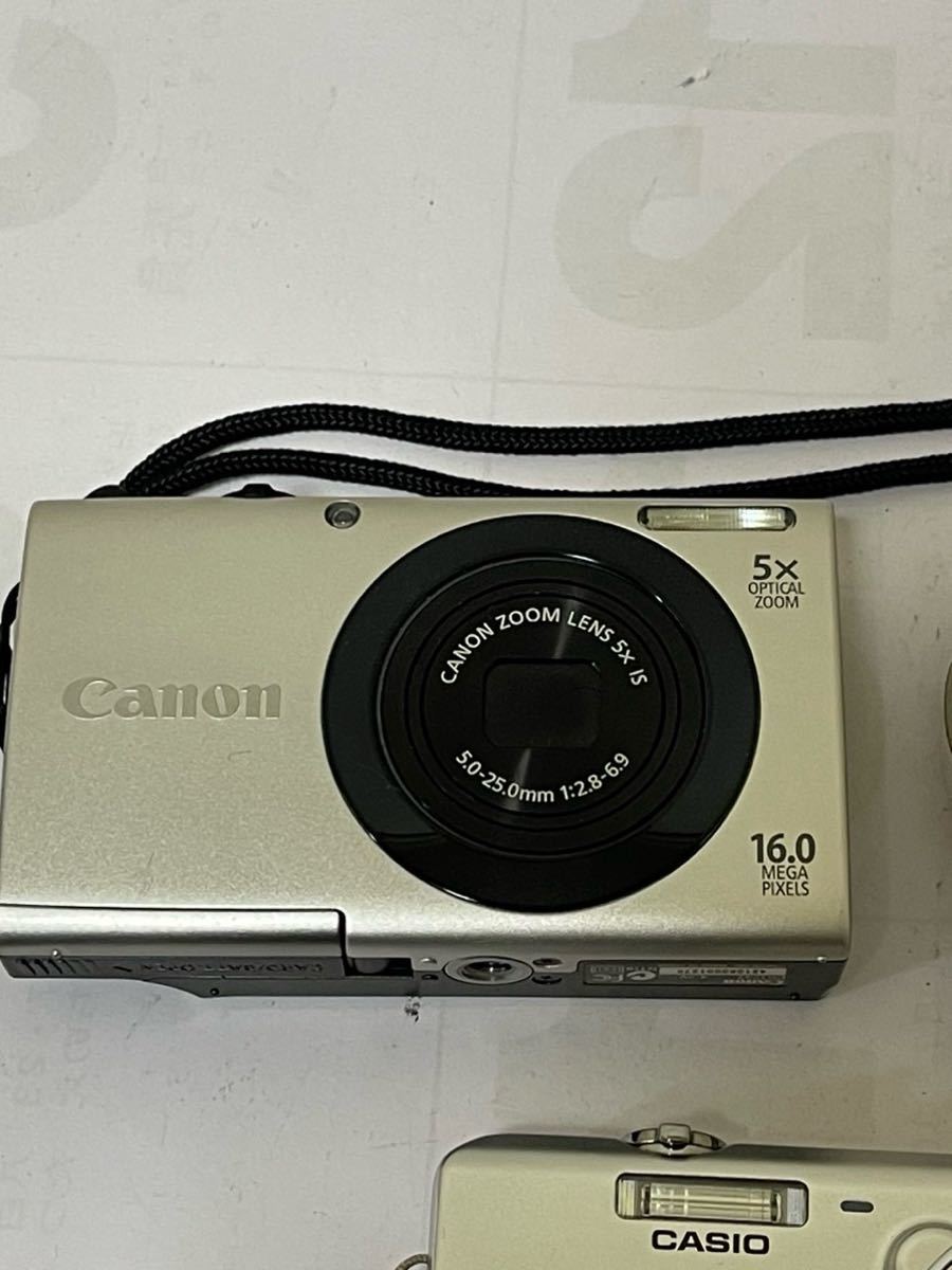  SONY,canon, casio シリーズ コンパクトデジタルカメラ 台セット (A3400 is )(ex-zs29)(dsc-w530)_画像1