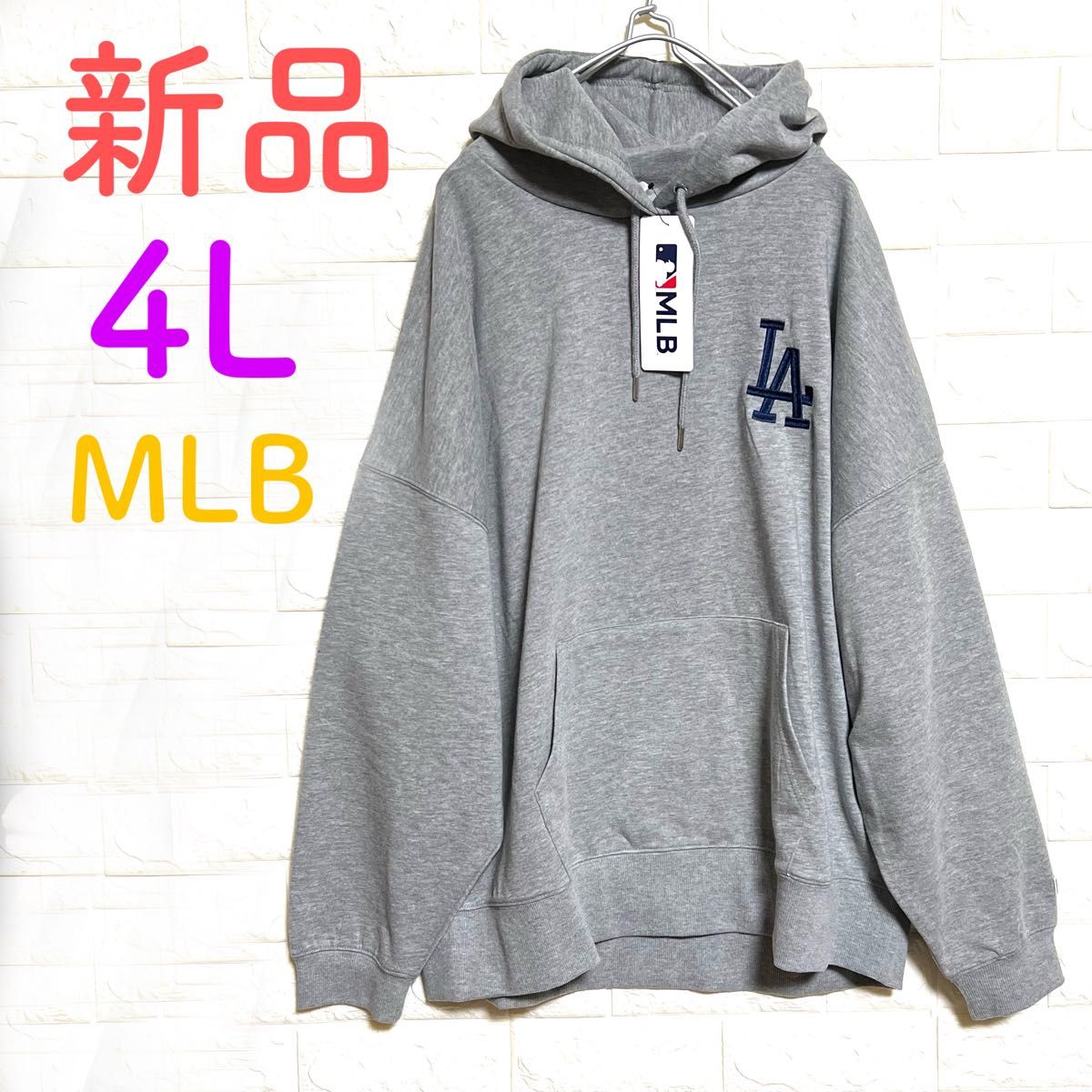 《新品》MLB公式　ドジャース　レディース　パーカー　トレーナー　4L 大きいサイズ　オーバーサイズ　ユニセックス　大谷翔平