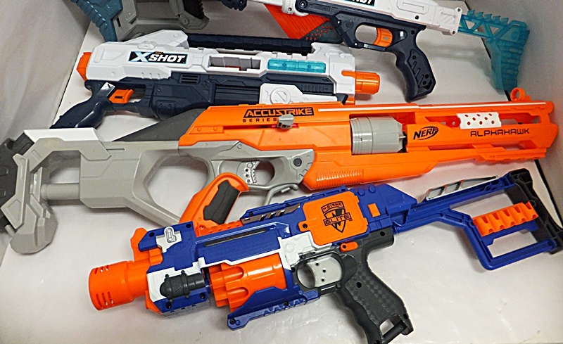 【まとめ売り・ジャンク】NERF ナーフ 大量セット トイガン スポンジ銃 MEGA/X SHOT/ELITE等_画像4