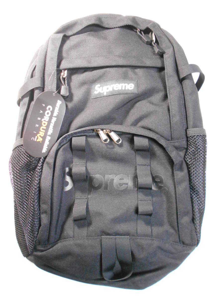 15ss supreme backpack 国内正規 新品 バックパック リュック black 黒