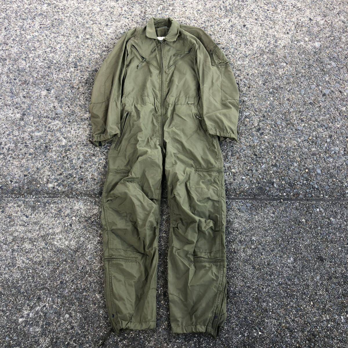 80s デッドストック米軍　ARMY COVERALL COMBAT VEHCLE CREWMEN'S CVC タンカース ツナギ アラミド SMALL-REGULAR CWU-27/P ビンテージ　_画像1