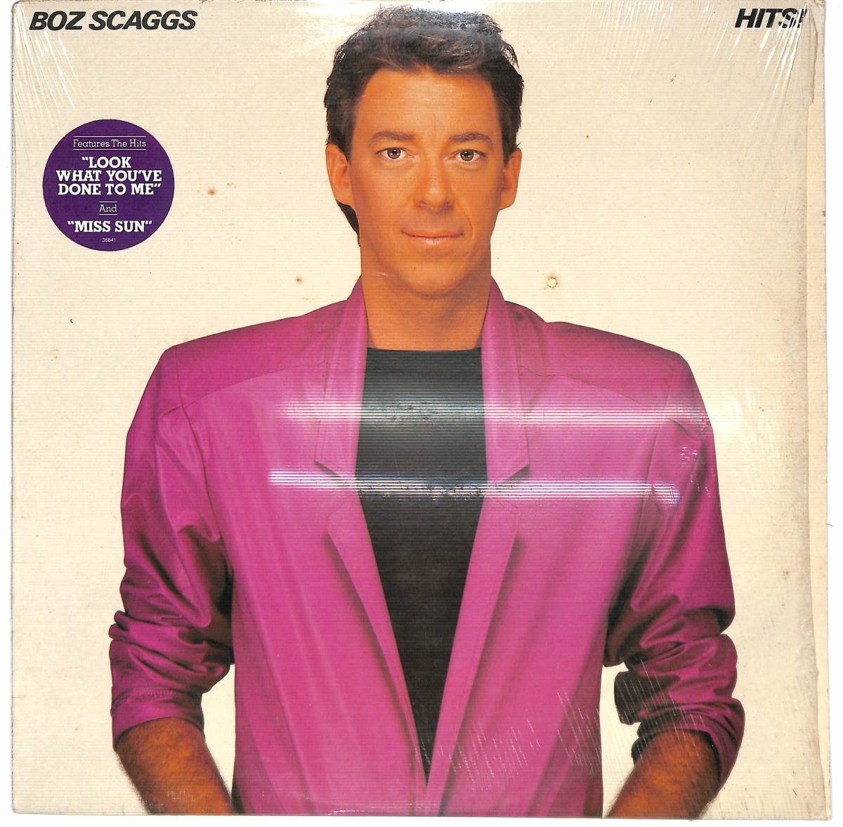 e0185/LP/米/ハイプステッカー付/Boz Scaggs/Hits!_画像1