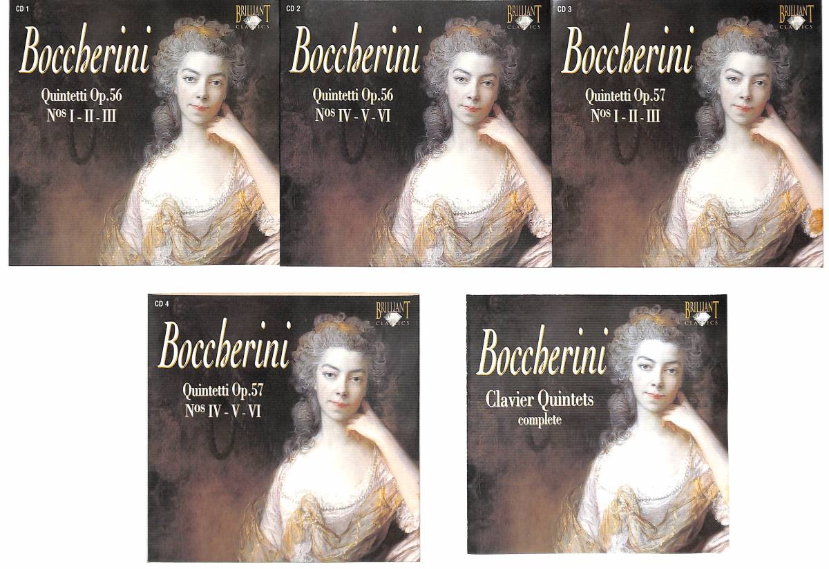 e0344/Brilliant Classics/輸入盤4CD BOX/Boccherini, Ensemble Claviere/Clavier Quintets Complete/ボッケリーニ_画像3
