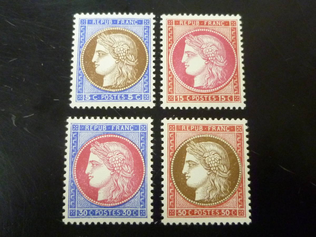 24　S　№47　フランス切手　1937年　SC#329a-d　計4種　未使用OH・VF　※説明欄必読_画像2