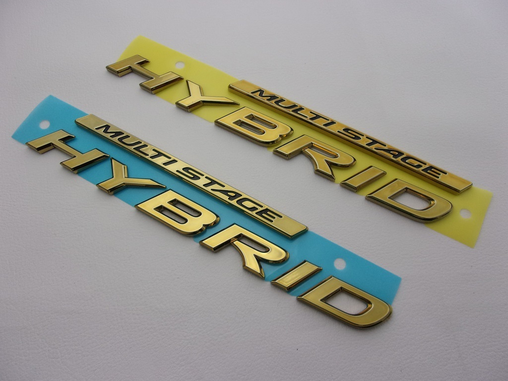7to отдых [ действующий LEXUS GVF50/55 серия Lexus LS500h ] premium "золотая" эмблема HYBRID знак ( левый и правый в комплекте )