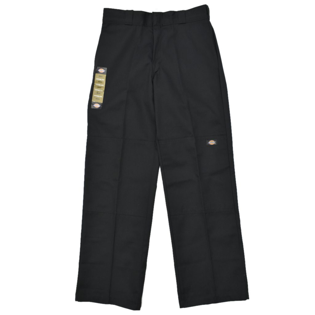 未使用 USAモデル Dickies ディッキーズ 85283 ダブルニー ルーズフィット ワークパンツ ブラック size.30×32_画像2