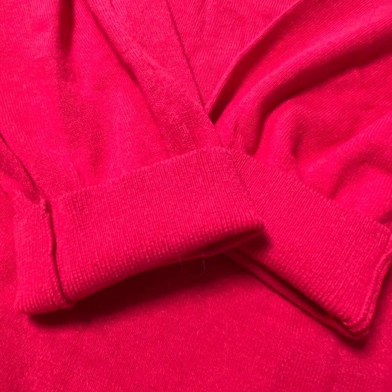 studio CLIP スタディオクリップ　綿　薄手ニット　赤　セーター 長袖 トップス コットン　レッド　肌触り抜群　着心地　_画像4