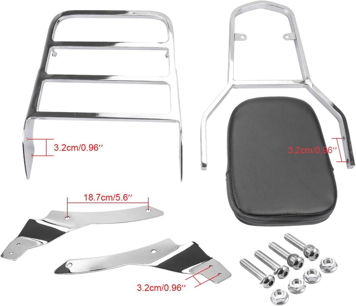 [ new goods ] Yamaha dragster 400 (1996 year ~2011 year ) for sissy bar back rest luggage rack 