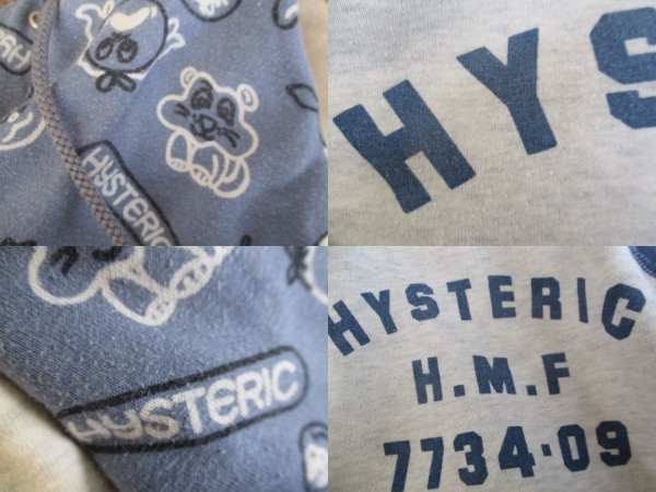  prompt decision 90*s HYSTERIC GLAMOUR Hysteric Glamour HYSTERIC H.M.F 7734-09 & character total pattern Zip sweat Parker f-tiFREE