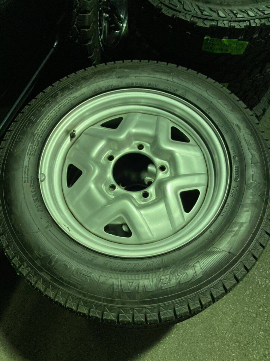 GOODYEAR ICENAVI　175/80R16 91Q　スズキ純正ホイル　4本セット_画像1