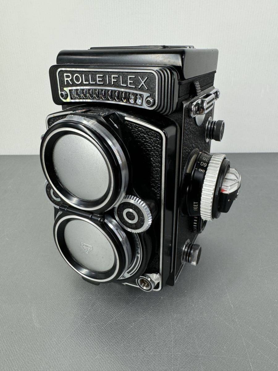 ジャンク■ ROLLEIFLEX ローライフレックス 二眼レフ カメラ ■Planar 2.8F Heidosmat 80mm F2.8 ローライ 本革 ROLLEI FH ゆうパック_画像1