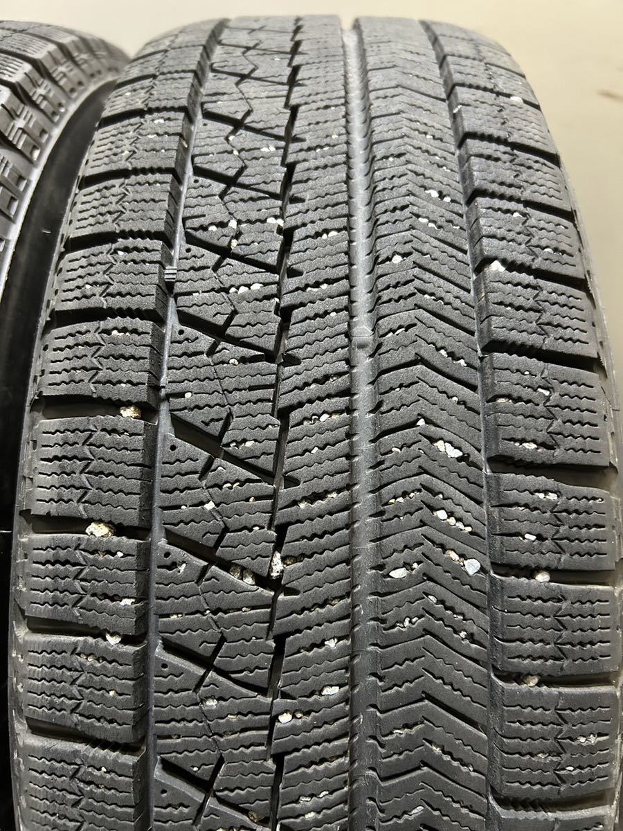 185/60R15 BRIDGESTONE/VRX 20年製 T.R.G 15インチ 5.5J ＋43 100 4H スタッドレス 4本 アクア フィット ポルテ (南1-E212)_画像9