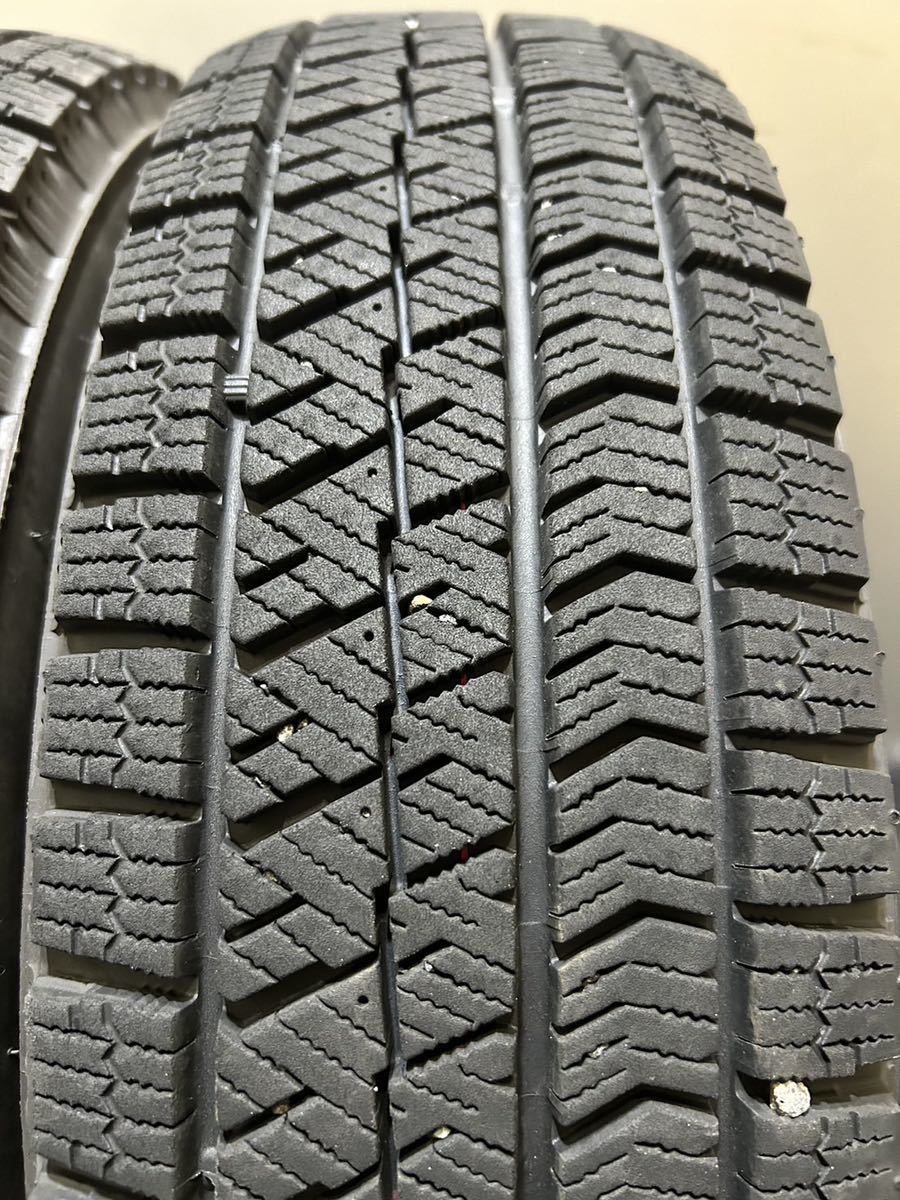 155/70R13 BRIDGESTONE/VRX2 18年製 ECO FORME 13インチ 4J ＋42 100 4H スタッドレス 4本 ミライース バモス 等 (南1-E366)_画像9