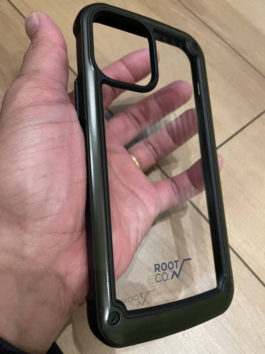 root co ルートコー iPhone12/iPhone12pro GRAVITY Shock Resist Case カーキ_画像3