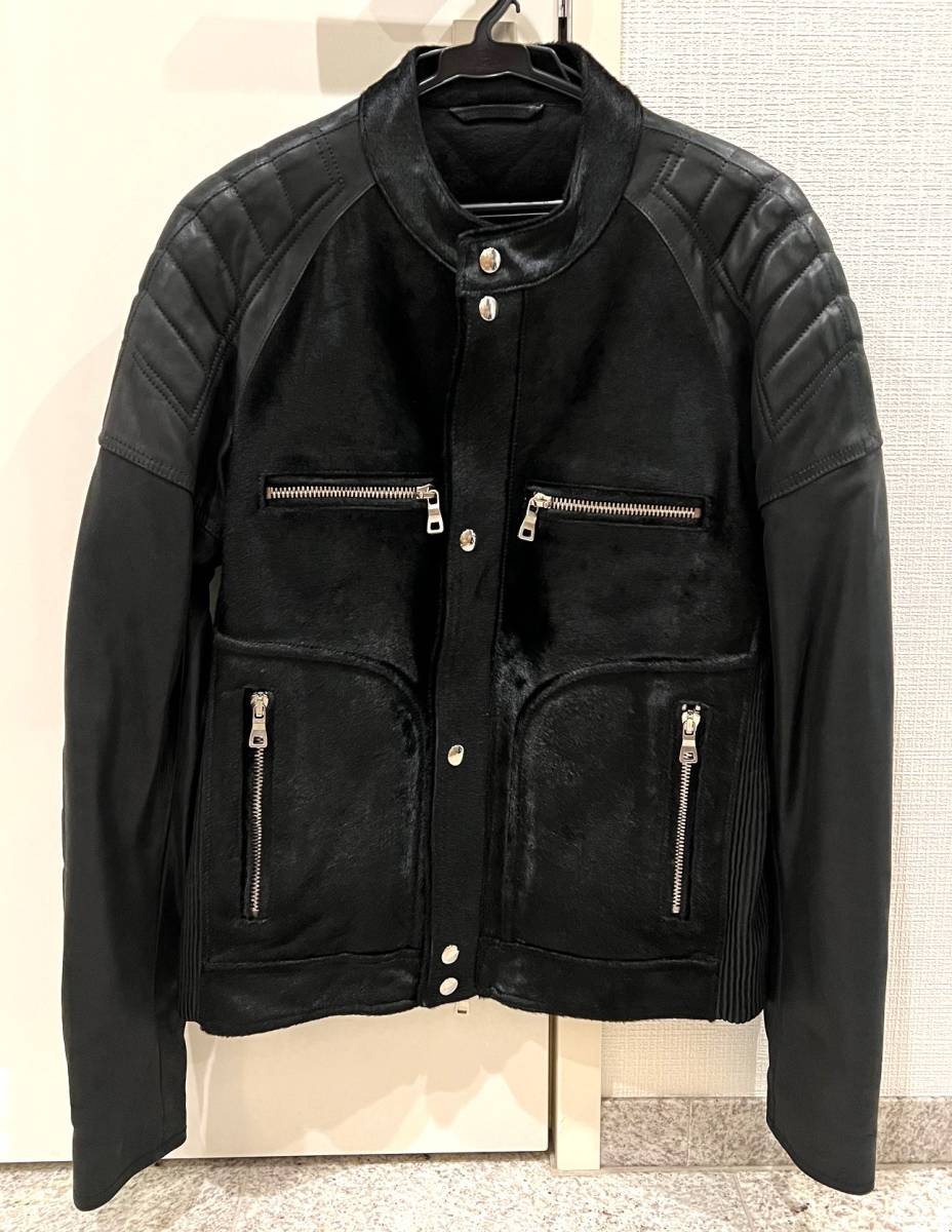  very beautiful!*BALMAIN Balmain size 44( little largish. )* leather jacket 