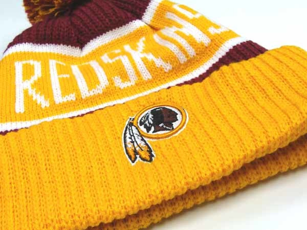 NFL Washington Redskins ワシントン・レッドスキンズ ニット帽 フリーサイズ 男女兼用 ポンビーニー レア 【未使用品】 ◆アウトレット◆_画像3