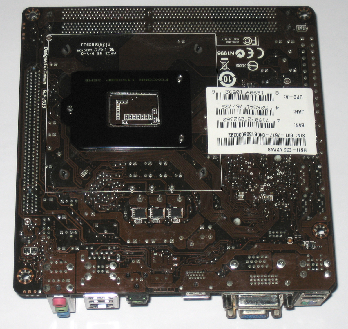 送料無料 [マザーボード+CPUのセット] MSI Mini-ITX H61I-E35 V2/W8 (HDMI, S/PDIF光オーディオ) + Celeron G1610 (2.6GHz)_画像5