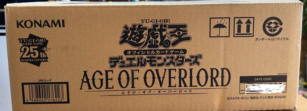 セール】 遊戯王 初回 AGE OF OVERLORD カートン 新品未開封 パック