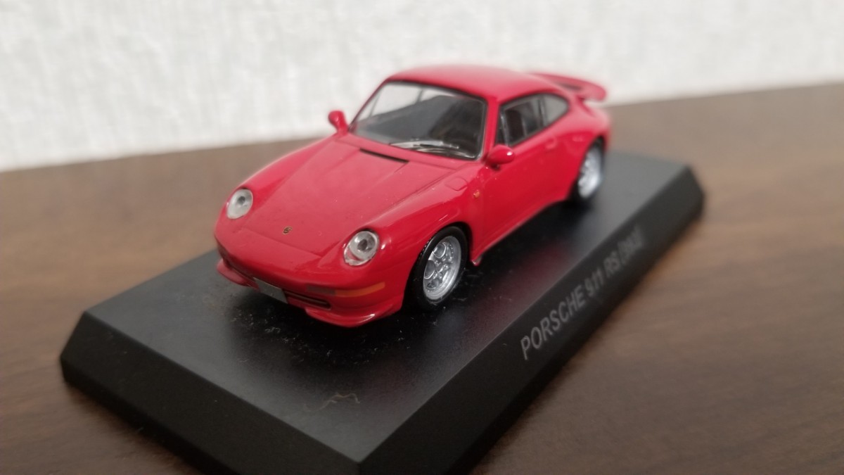 京商　1/64　PORSCHE 911 RS 【993】 赤色　ポルシェ コレクション　サークルK_画像2