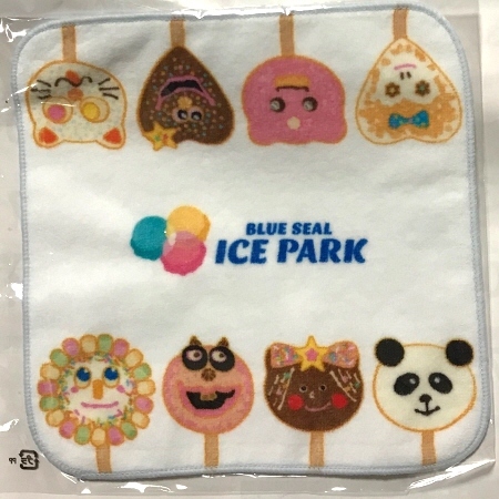 即決！レア☆ブルーシールアイスクリーム「ICE PARK」ミニタオルA_画像1