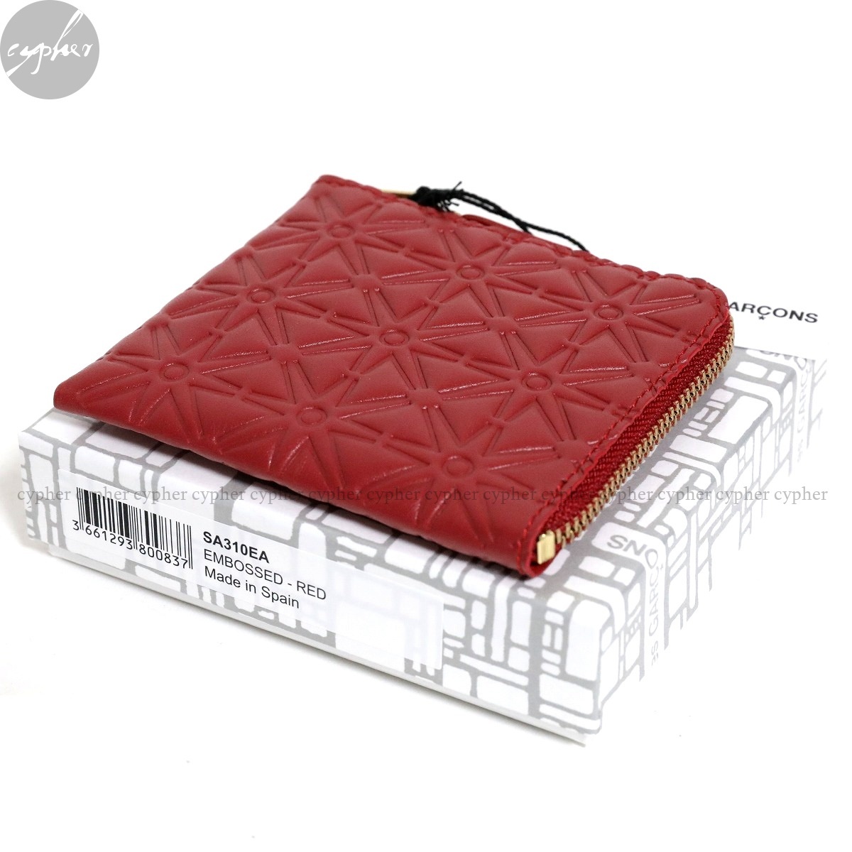  new goods Comme des Garcons wallet SA310EA red Classic leather en Boss A Zip around WALLET purse change purse . card red 