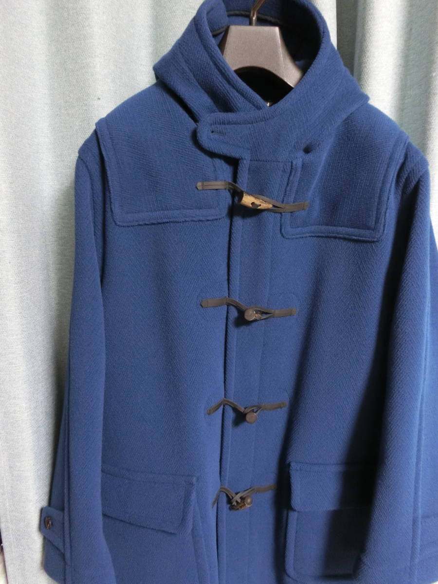  prompt decision 40 size INVERTERE × BEAMS F special order herringbone duffle coat royal blue new goods unused free shipping Beams Inver tia