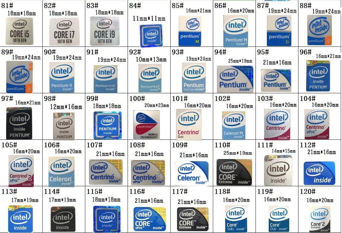 129# 10 поколения [CORE i7 10th] эмблема наклейка #14*14.# условия имеется бесплатная доставка 