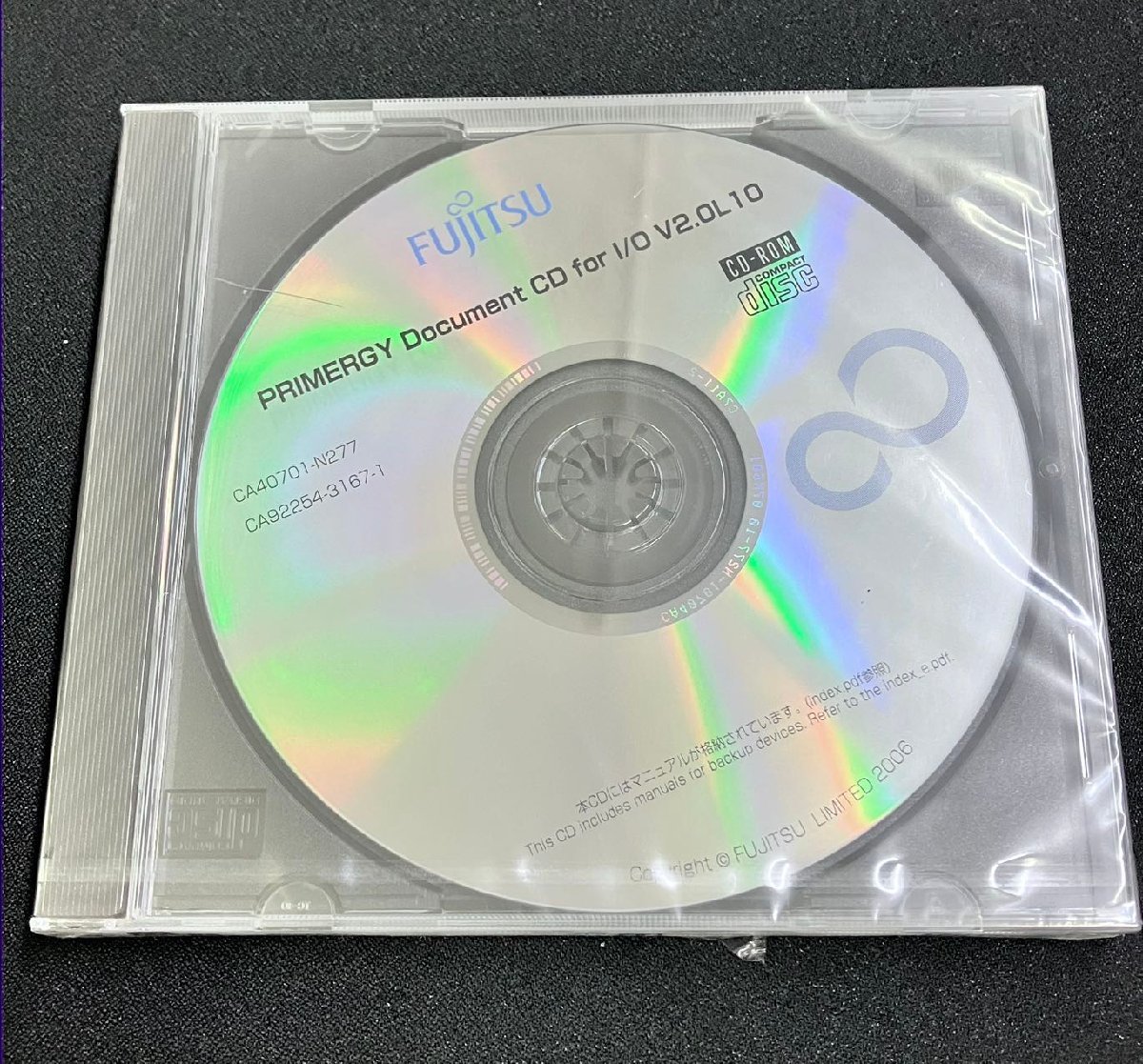 2YXS1126★現状・未開封品★ 富士通/Fujitsu Primergy Document CD for I/O V2.0L 10 CA40701-N277_画像1