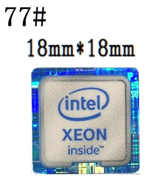 77# [intel inside XEON] emblem seal #18*18.# conditions attaching free shipping 