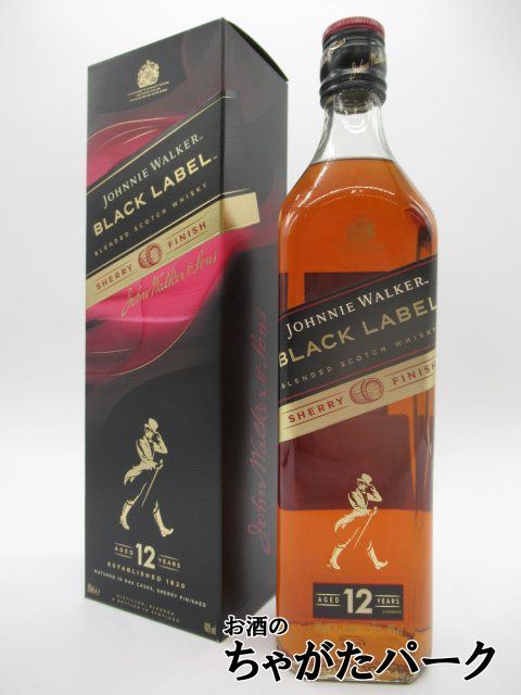 [ Sherry ..] Johnny War car 12 year black black label Sherry finish box attaching parallel goods 40 times 700ml