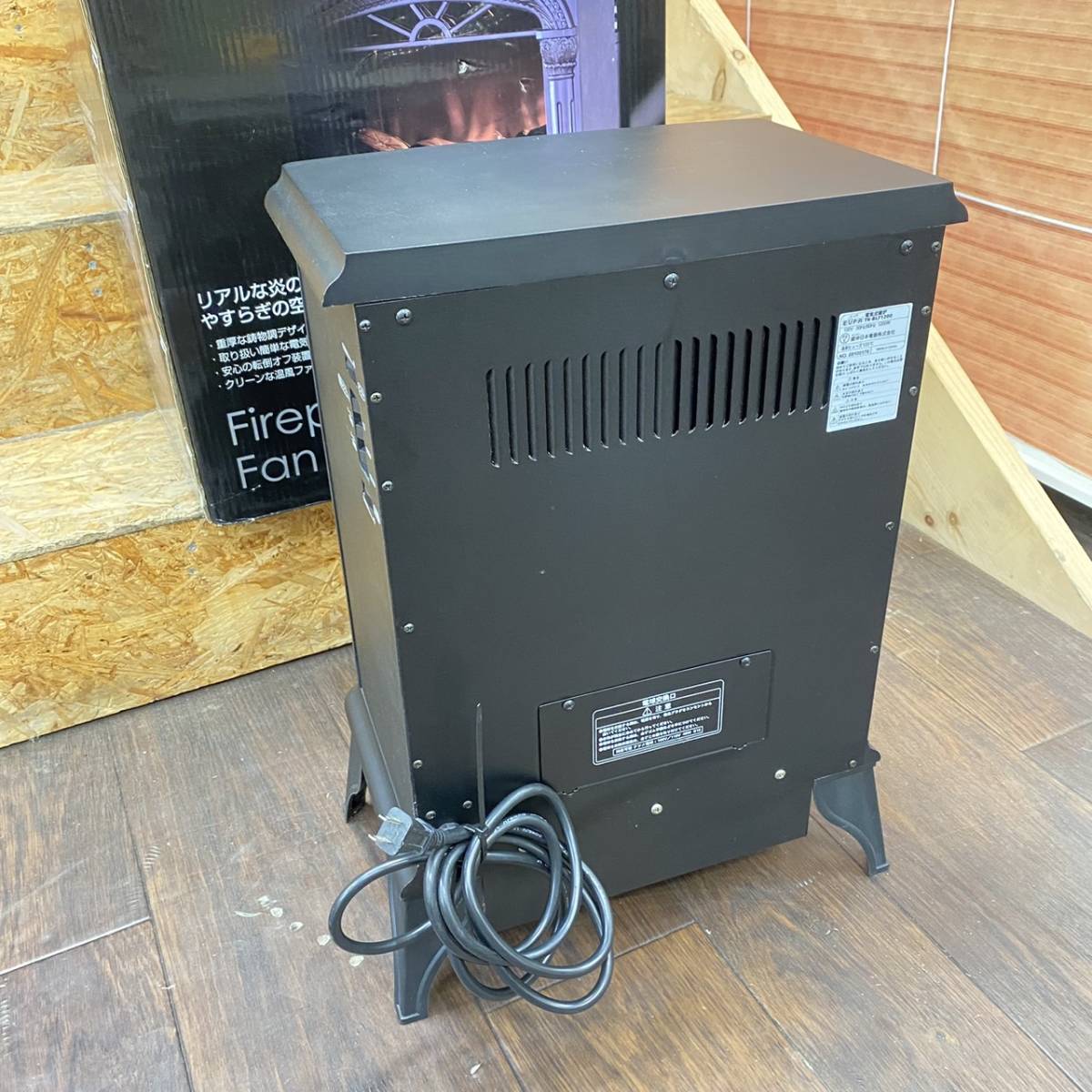送料無料g28207 EUPAユーパ 電気式暖炉 TK-BLT1200 暖房器具 コンパクトヒーター 安らぎ空間 癒し 暖炉 _画像5