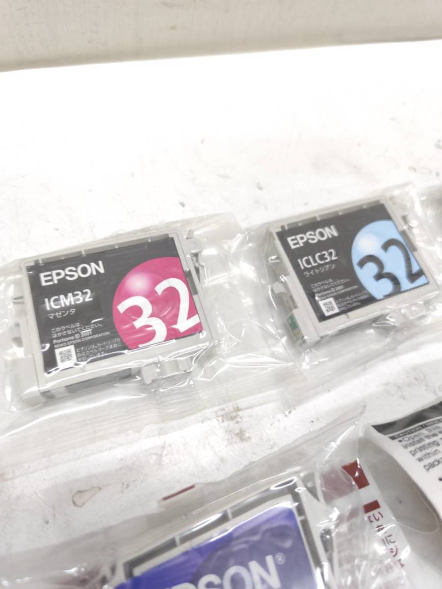 送料無料g28096 EPSON エプソン インクカートリッジ ICY32 ICLM32 ICM32 ICLC32 IC5CL05 ICEK22 セット まとめ 未使用_画像2