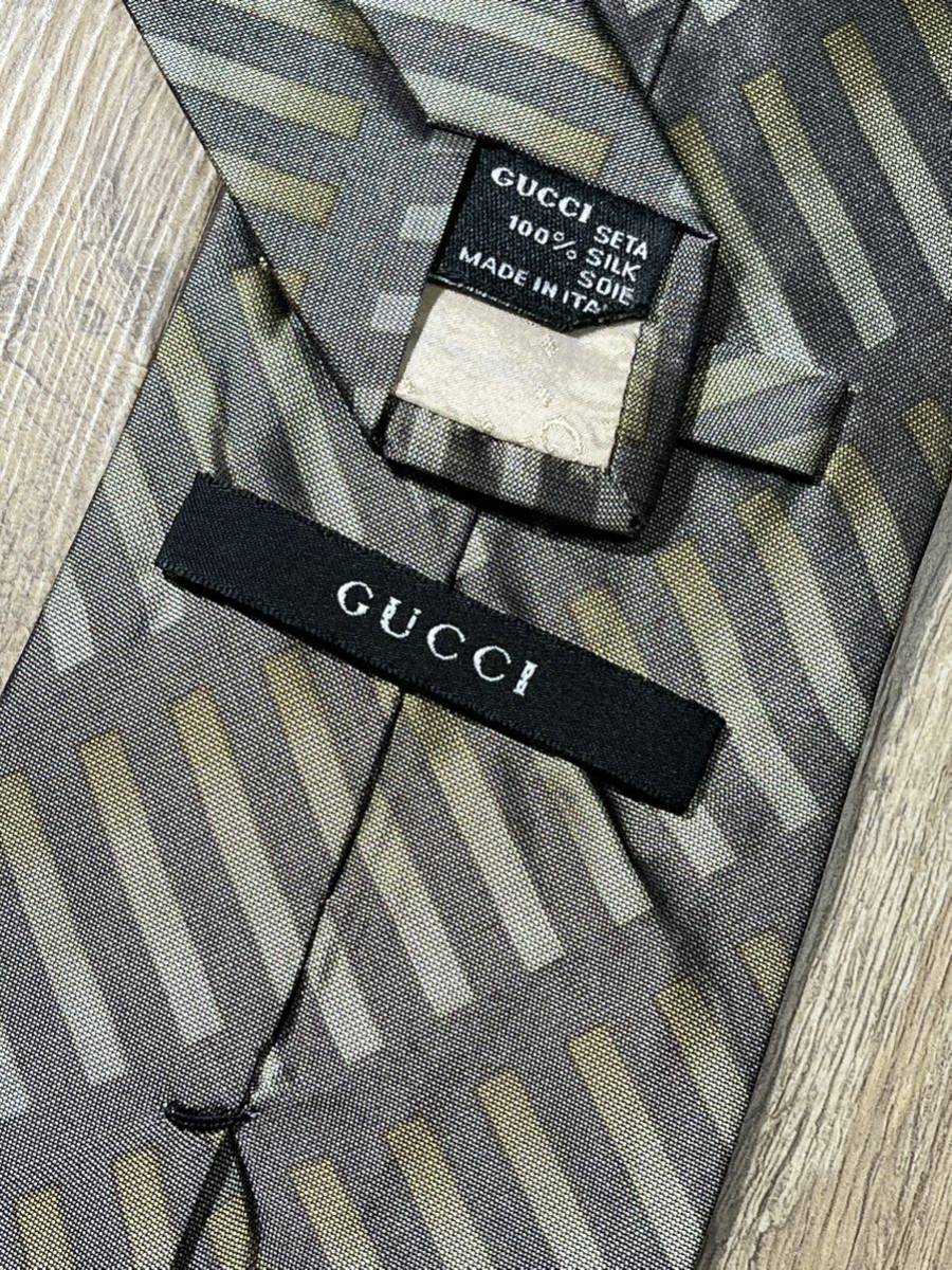 美品 ″GUCCI″ グッチ チェック ブランドネクタイ 312105_画像4