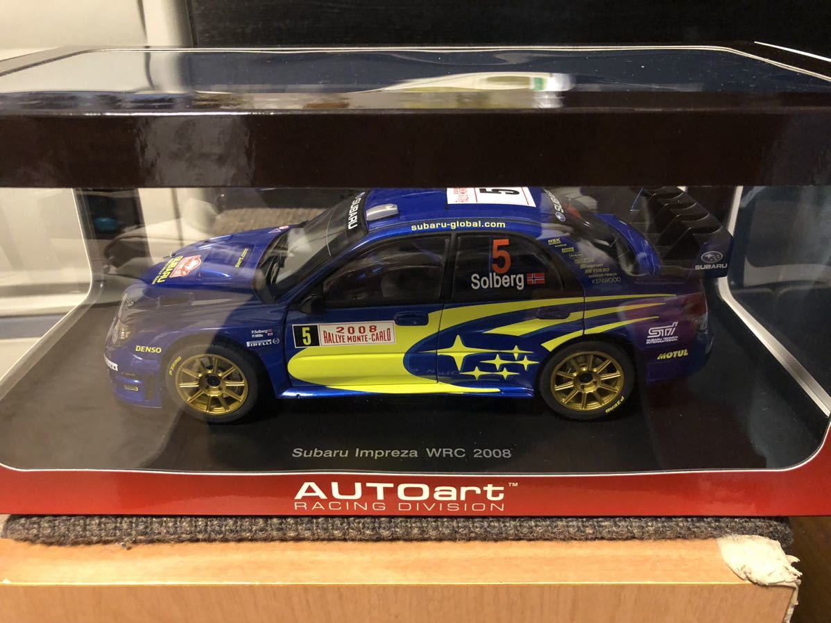 オートアート 1/18 スバル インプレッサ WRC #5 モンテカルロラリー 2008_画像1