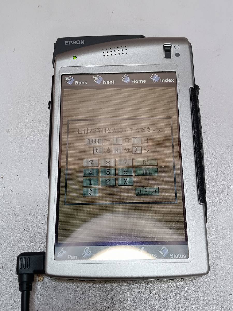 【通電確認済】EPSON 小型携帯情報端末 Locatio ロカティオ PNV1000P GPSユニット PNVGUNO1 PNVPUN01 エプソン 希少 レア ジャンク品 平成