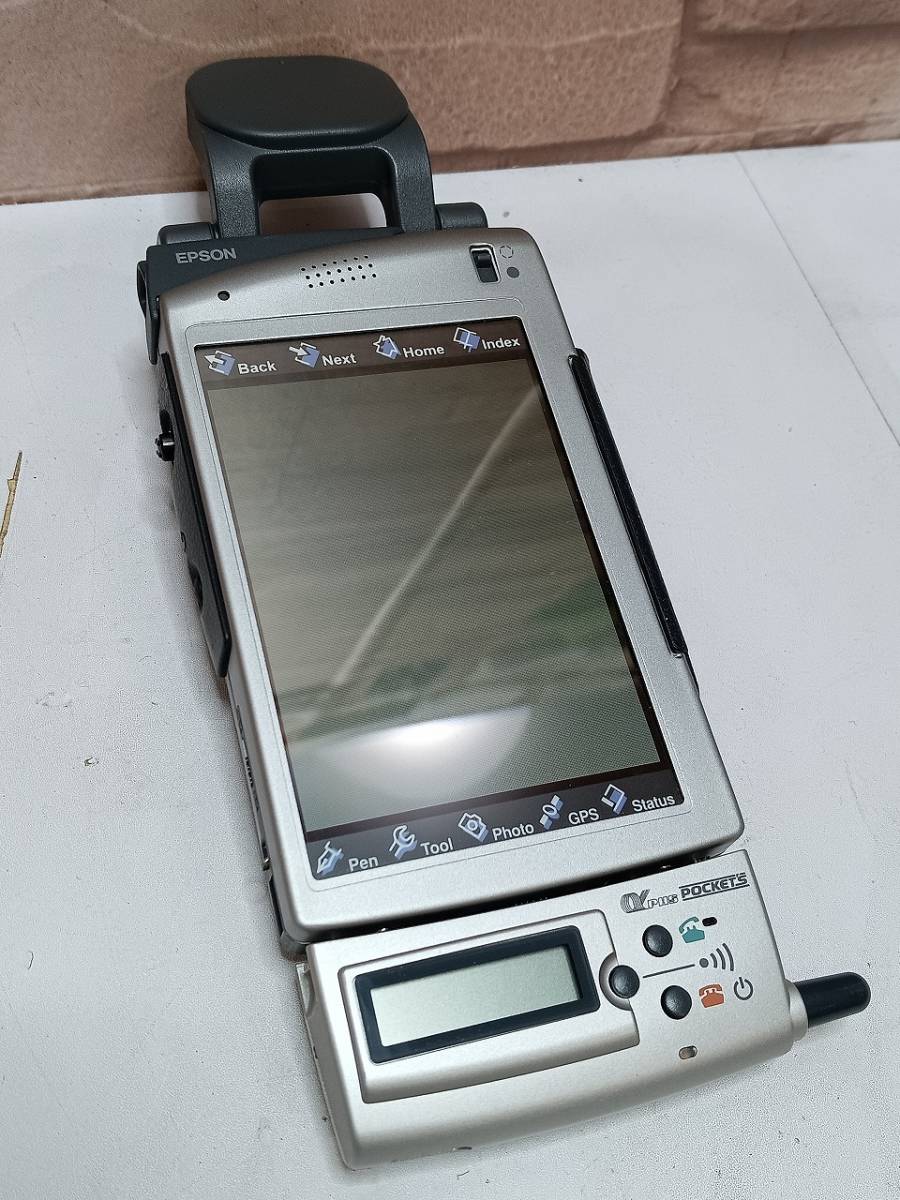 【通電確認済】EPSON 小型携帯情報端末 Locatio ロカティオ PNV1000P GPSユニット PNVGUNO1 PNVPUN01 エプソン 希少 レア ジャンク品 平成