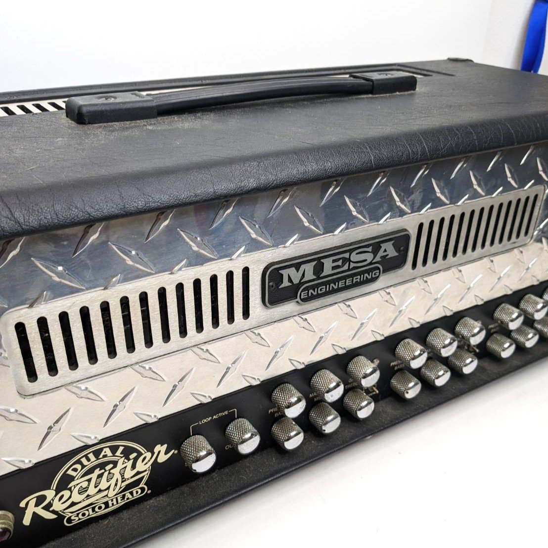 [9304-009] Mesa Boogie ギターヘッドアンプ DUAL Rectifier SOLO HEAD メサ・ブギー フットスイッチ付属 通電確認済 [中古]_画像2