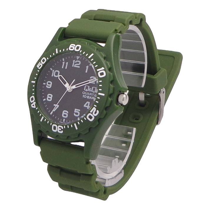 メンズ腕時計 シチズン時計 Q&Q 10気圧防水 3針 V43A-505VK ポリウレタン ベルト キューアンドキュー_画像3