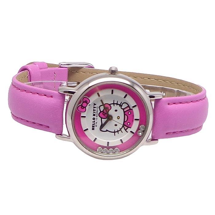  Hello Kitty goods wristwatch watch Kitty HK17-132 pink leather belt van to Sanrio character Kitty Chan Citizen clock 