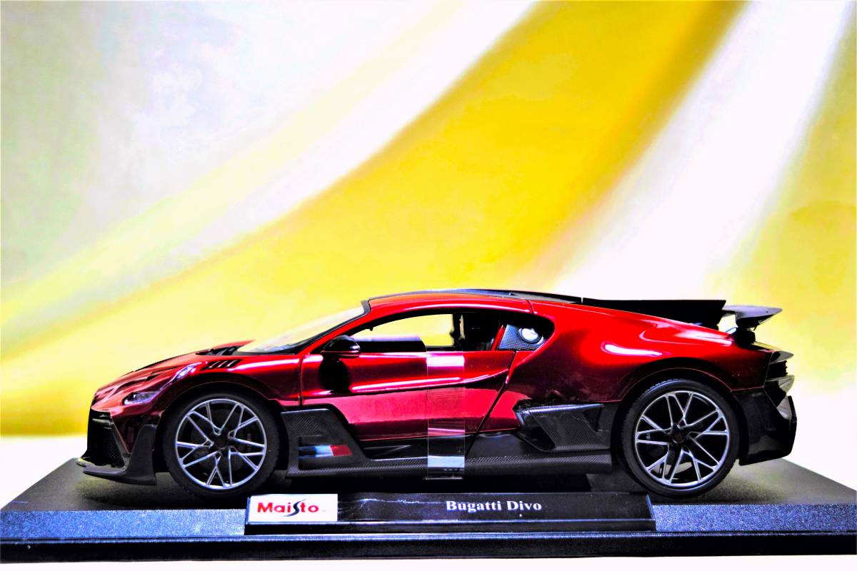 新品マイスト1/18【Maisto】レア■Bugatti Divo/レア色/■ミニカー/BMW/ポルシェ/フェラーリ/メルセデスベンツ/ランボルギーニ/他_画像2