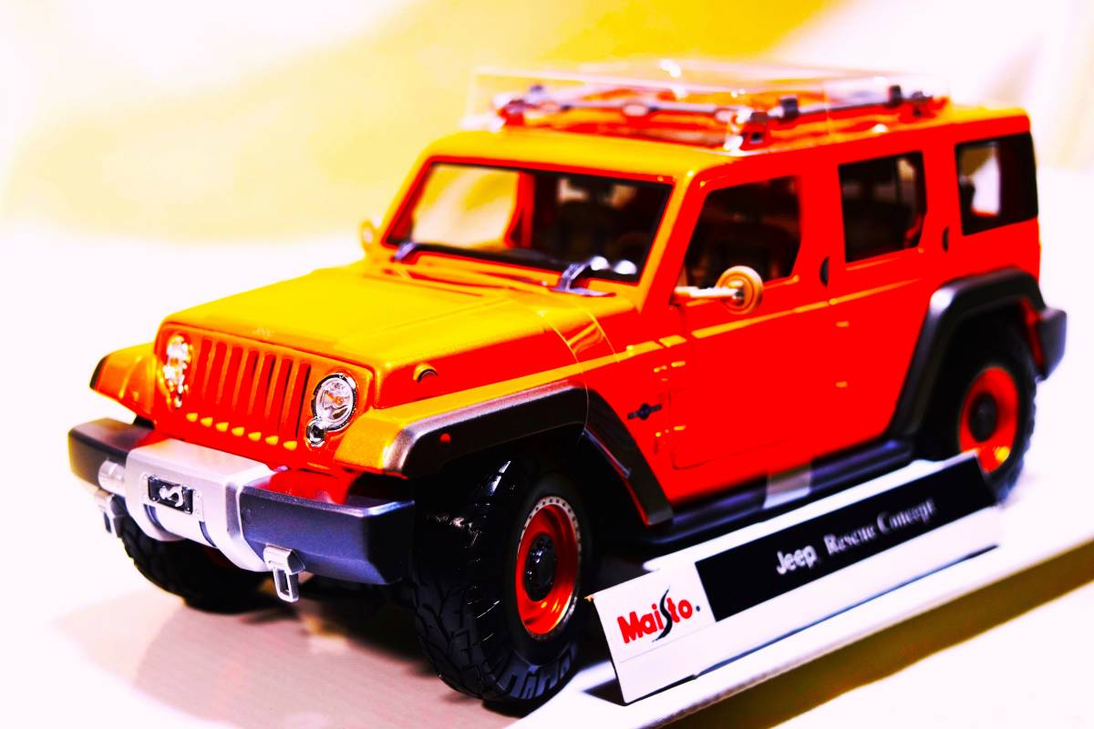  новый товар Maisto 1/18 [Maisto]#Jeep Rescue Concept / редкость цвет #/ миникар / Ferrari /BMW/ Porsche / Audi / Ford / Hummer / др. 